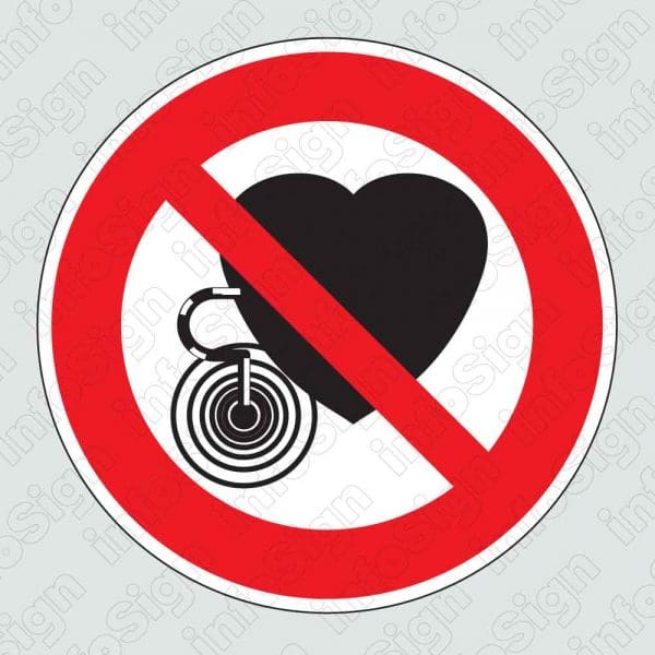 Απαγορεύεται η είσοδος σε άτομα με βηματοδότη / Persons with pacemakers must not enter