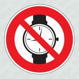 Απαγορεύεται η χρήση ρολογιού / Watches are forbidden