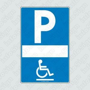Επιγραφή Parking ΑΜΕΑ (Για Αριθμό Κυκλοφορίας)