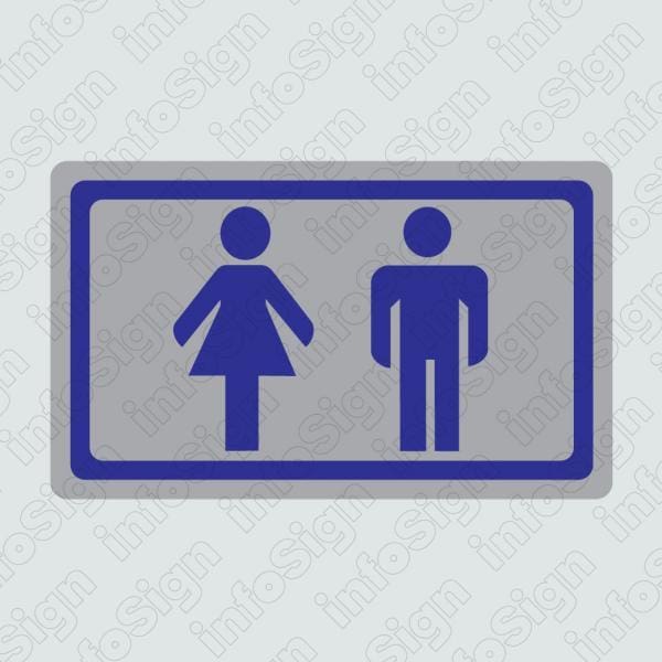 WC Αντρών-Γυναικών (Ασημένιο Εικονόγραμμα)