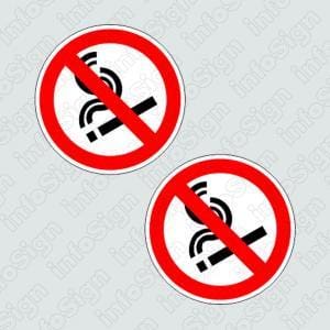 Αυτοκόλλητο Απαγορεύεται το Κάπνισμα (2 Τεμάχια)