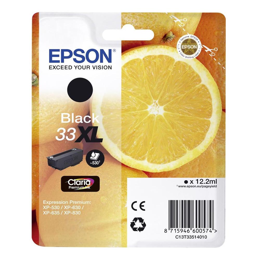 Epson Μελάνι Inkjet Series 33 Black XL (C13T33514012) (EPST335140)