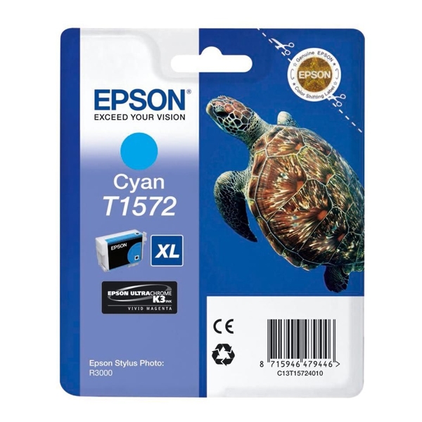 Epson Μελάνι Inkjet T1572 XL Cyan (T15724010) (EPST157240)