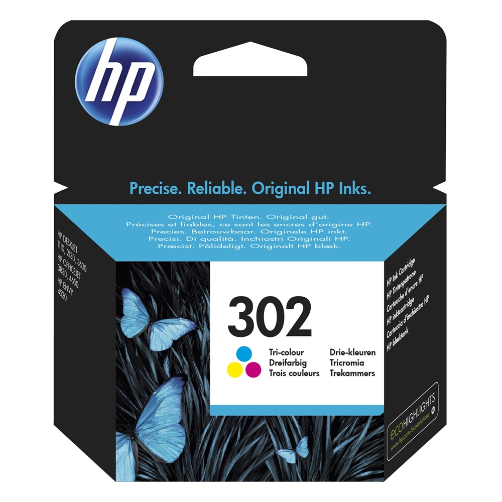 HP Μελάνι Inkjet No.302 Tri-colour (F6U65AE) (HPF6U65AE)