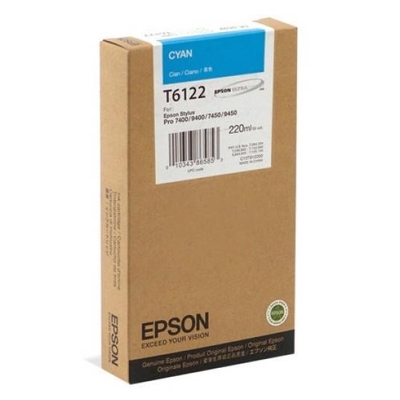 Epson Μελάνι Inkjet T6122 Cyan (C13T612200) (EPST612200)