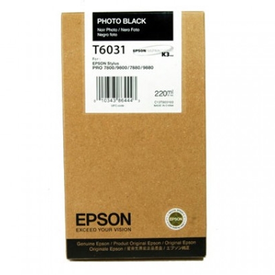 Epson Μελάνι Inkjet T6031 Photo Black (C13T603100) (EPST603100)