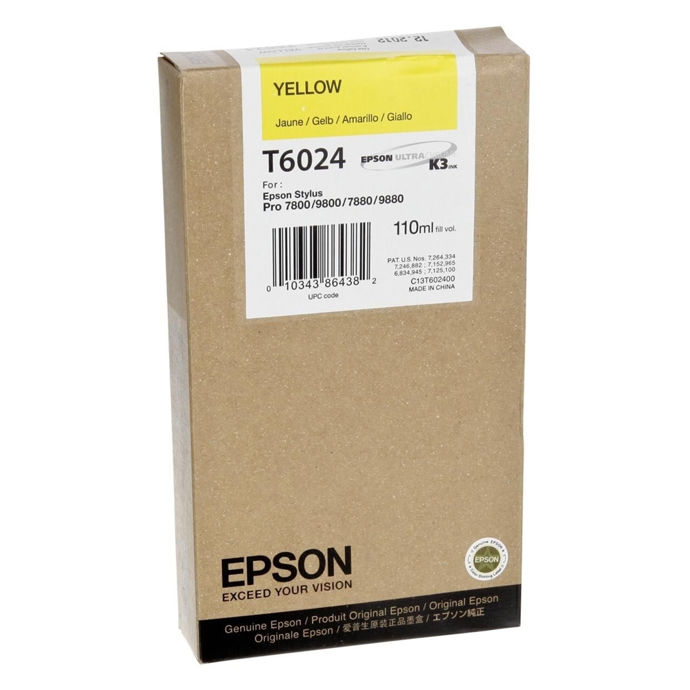 Epson Μελάνι Inkjet T6024 Yellow (C13T602400) (EPST602400)