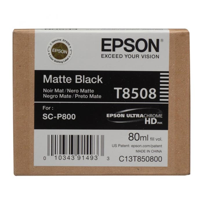 Epson Μελάνι Inkjet T8508 Matte Black (EPST850800)