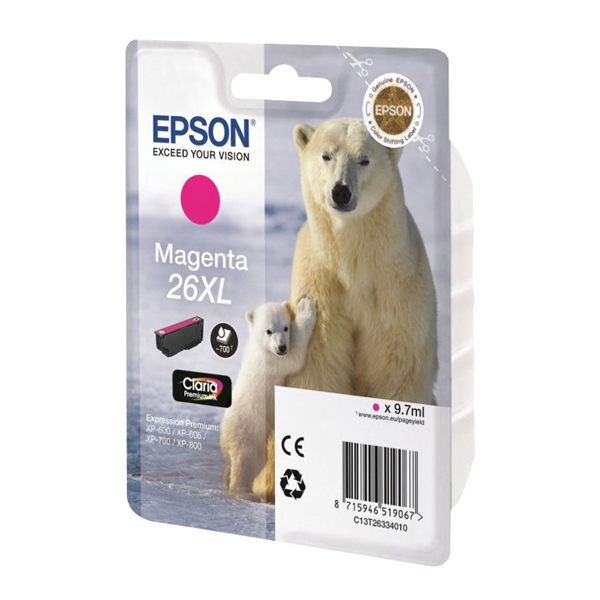 Epson Μελάνι Inkjet No.26 XL Magenta (C13T26334012) (EPST263340)