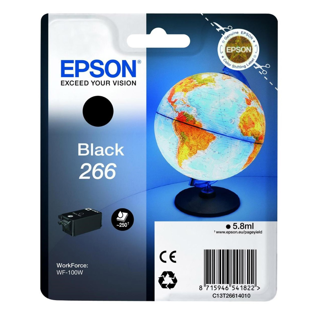 Epson Μελάνι Inkjet Series 266 Black (C13T26614010) (EPST266140)