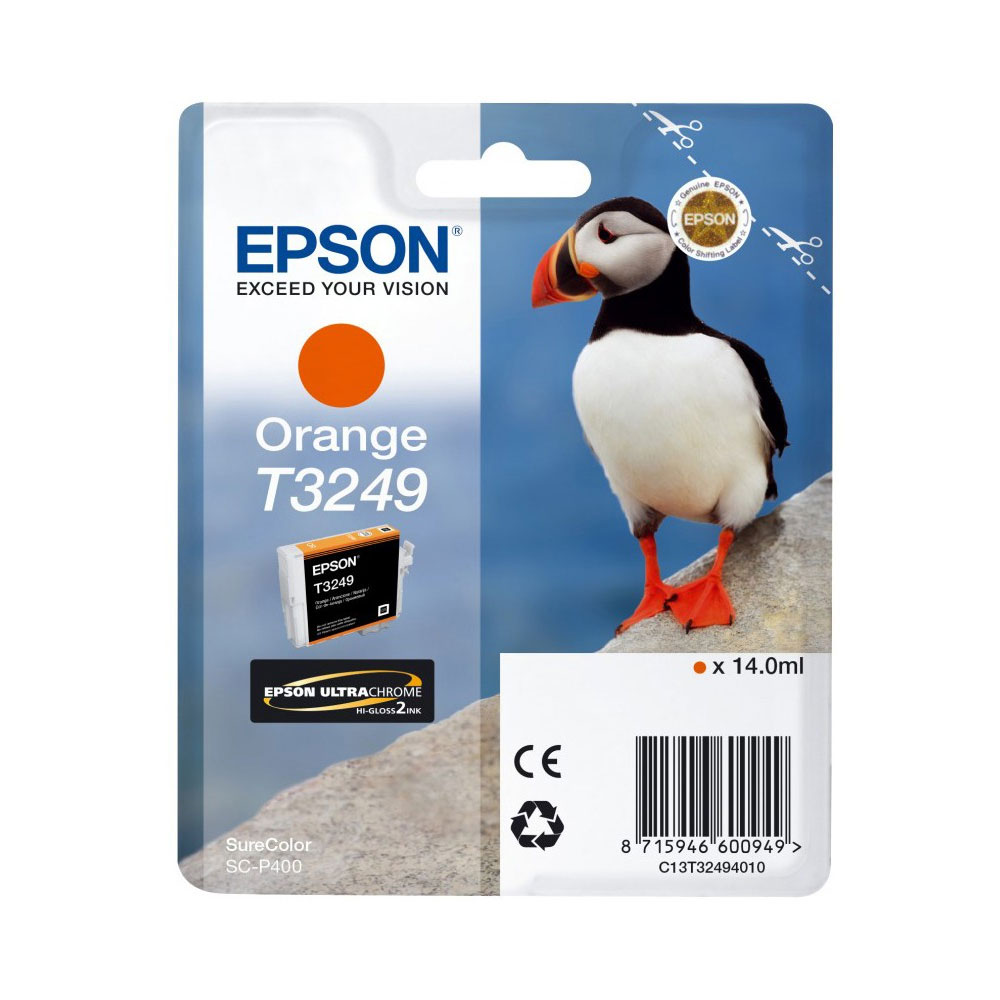 Epson Μελάνι Inkjet T3249 Orange (C13T32494010) (EPST324940)