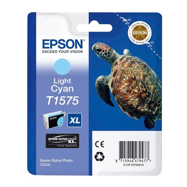 Epson Μελάνι Inkjet T1575 XL Light Cyan (T15754010) (EPST157540)