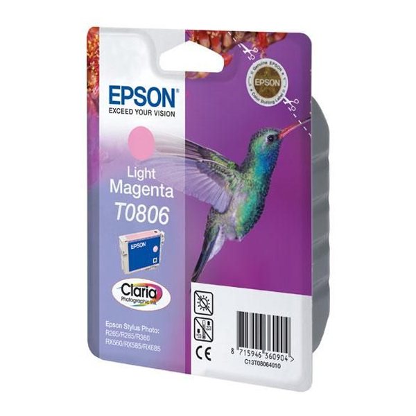 Epson Μελάνι Inkjet T0806 Light Magenta (C13T08064011) (EPST080640)