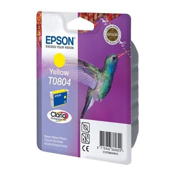 Epson Μελάνι Inkjet T0804 Yellow (C13T08044011) (EPST080440)