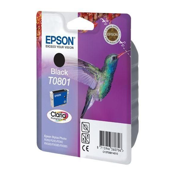 Epson Μελάνι Inkjet T0801 Black (C13T08014011) (EPST080140)