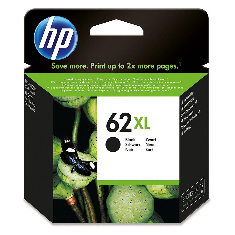 HP Μελάνι Inkjet No.62XL Black (C2P05AE) (HPC2P05AE)