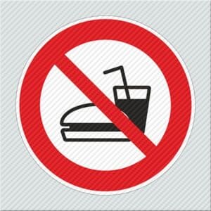 Απαγορεύεται Το Φαγητό / No Food Allowed Εικονογράφημα